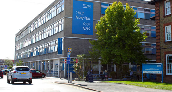 External view of Watford Hospital